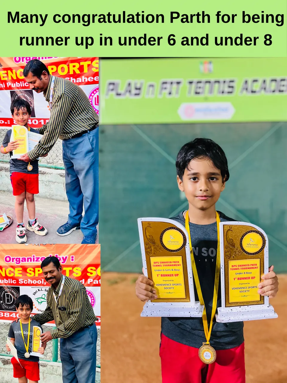 Academy photo: Parth — runner-up in Under-6 and Under-8